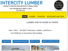 Tablet Screenshot of intercitylumber.com